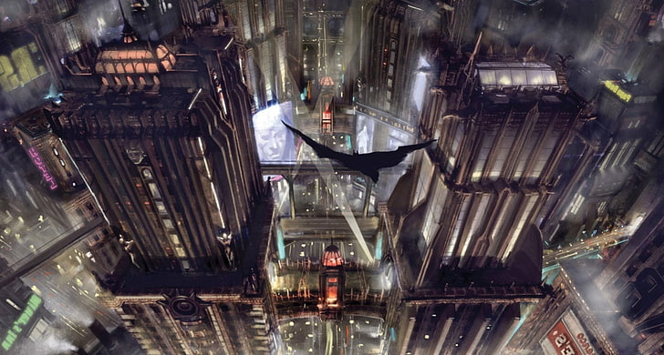 Batman, Batman: Arkham Knight, Gotham City, Rocksteady Studios, video games, HD wallpaper