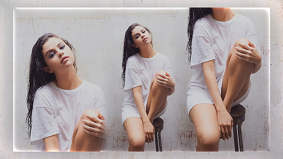 Selena Gomez kolaj fotoğraf, Selena Gomez, şarkıcı, kadınlar, model, ünlü, kolaj, HD masaüstü duvar kağıdı HD wallpaper