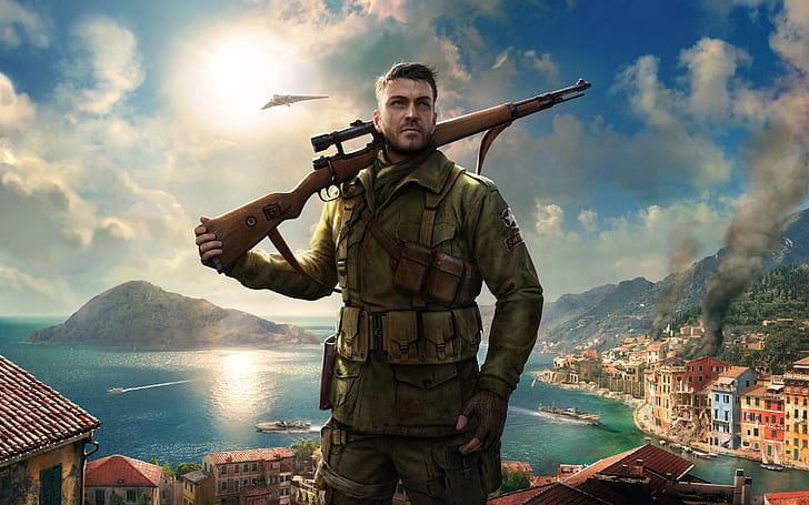 Sniper Elite 4, Xbox game, Sniper, Elite, Xbox, Game, HD wallpaper