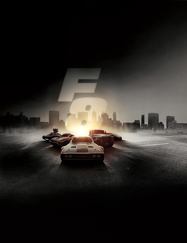 Fast and Furious 8, 2017, 4K, Le destin des furieux, Fond d'écran HD, fond d'écran de téléphone