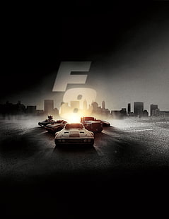 Fast and Furious 8, 2017, 4K, The Fate of the Furious, HD tapet HD wallpaper