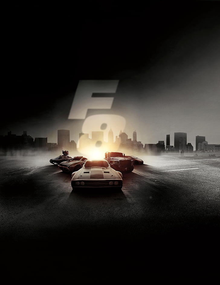 The Fate of the Furious, Fast & Furious 8, 2017, 4K, HD wallpaper