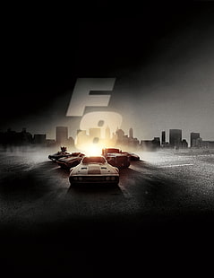 The Fate of the Furious, Fast & Furious 8, 2017, 4K, วอลล์เปเปอร์ HD HD wallpaper