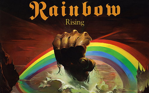 Band (musica), arcobaleno, copertina dell'album, hard rock, heavy metal, metal, Sfondo HD HD wallpaper