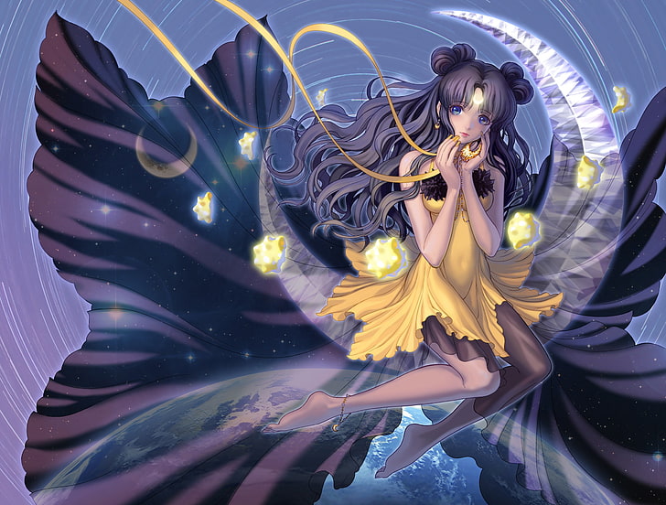 Luna, Sailor Moon, anime girls, HD wallpaper