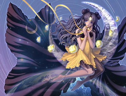 Luna, Sailor Moon, anime girls, Sfondo HD HD wallpaper