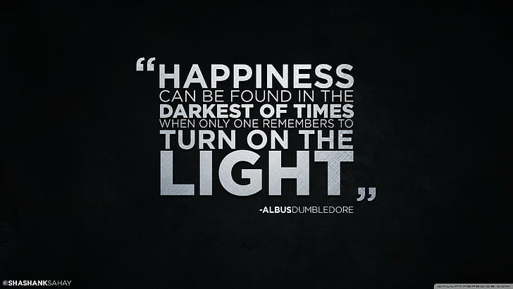 Albus Dumbledore, Harry Potter, citation, fond simple, Fond d'écran HD