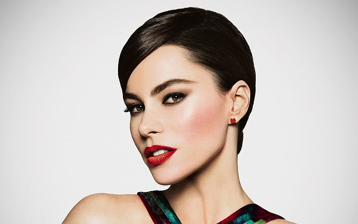 Sofia vergara, Leading, Celebrity, Face, Make-up, HD wallpaper