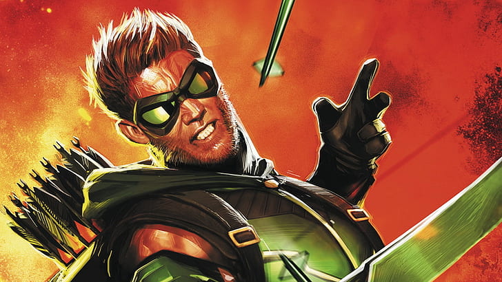 Green Arrow HD, green, comics, arrow, HD wallpaper