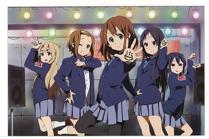 anime, K-ON!, schoolgirl, HD wallpaper