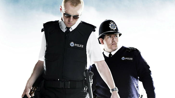 movies hot fuzz simon pegg blood and ice cream, HD wallpaper