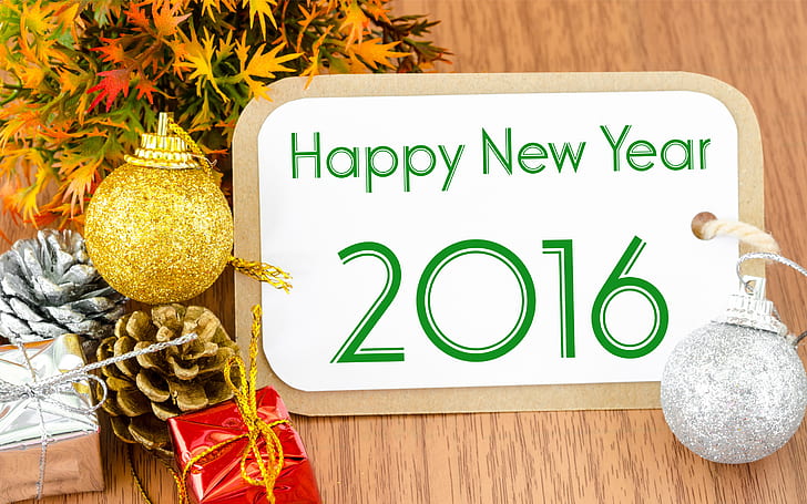 2016 Nouvel An, 2016, nouvel an, Fond d'écran HD