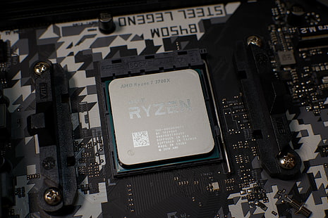 AMD ، RYZEN ، وحدة المعالجة المركزية ، الدوائر المتكاملة ، اللوحات الأم، خلفية HD HD wallpaper