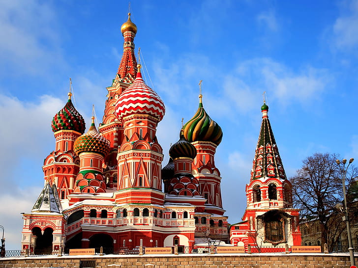 モスクワの聖ワシリイ大聖堂、モスクワ、大聖堂、 HDデスクトップの壁紙