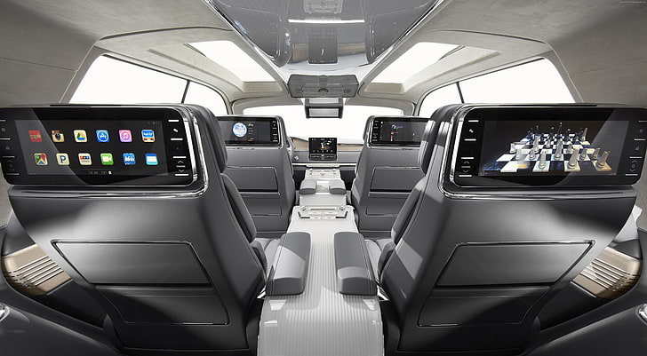 interior, Auto Show de Nueva York 2017, Lincoln Navigator, SUV, Fondo de pantalla HD