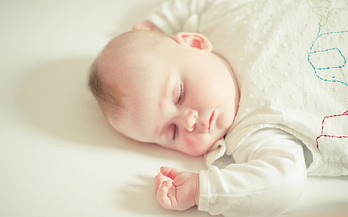 かわいい眠っている赤ちゃん、かわいい、赤ちゃん、眠っている、 HDデスクトップの壁紙 HD wallpaper