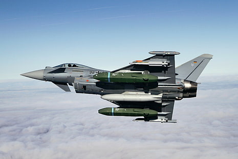 Eurofighter Typhoon, немецкая армия, HD обои HD wallpaper