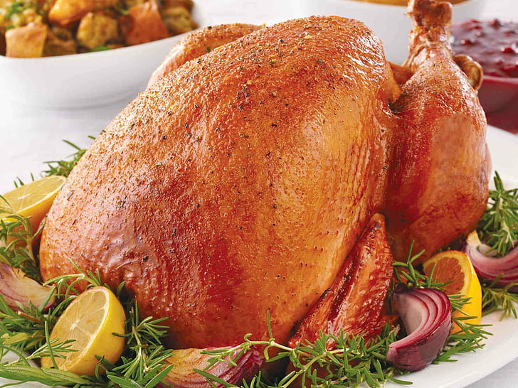 bird, fowl, holiday, meat, thanksgiving, turkey, HD wallpaper