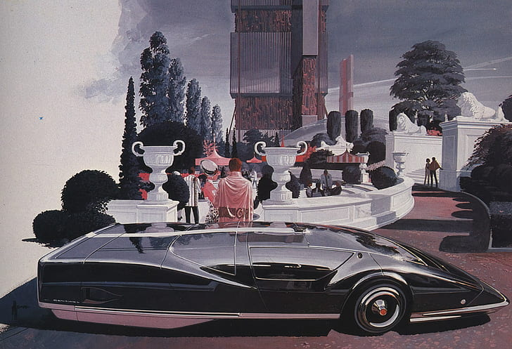 Syd Mead, Ford, HD wallpaper