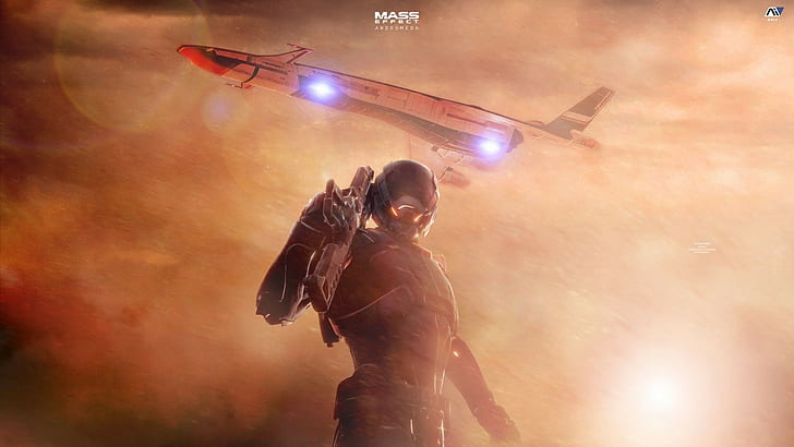 Ryder, Mass Effect, Andromeda Initiative, Sturm, Mass Effect: Andromeda, HD-Hintergrundbild