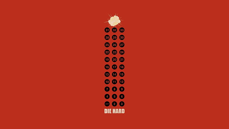Die Hard, movies, artwork, minimalism, HD wallpaper