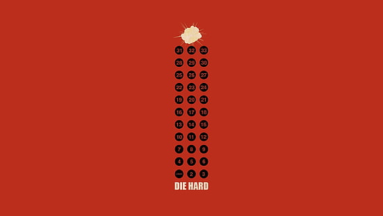 Die Hard, film, opere d'arte, minimalismo, Sfondo HD HD wallpaper