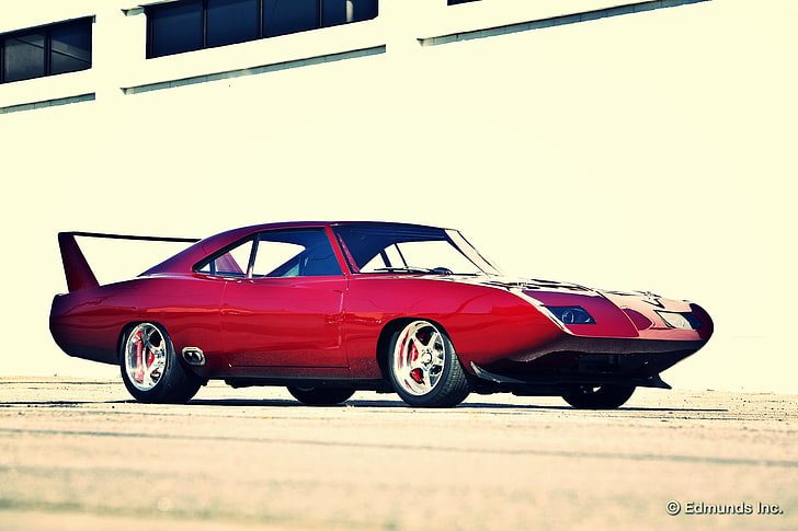 Dodge Daytona, car, red cars, HD wallpaper