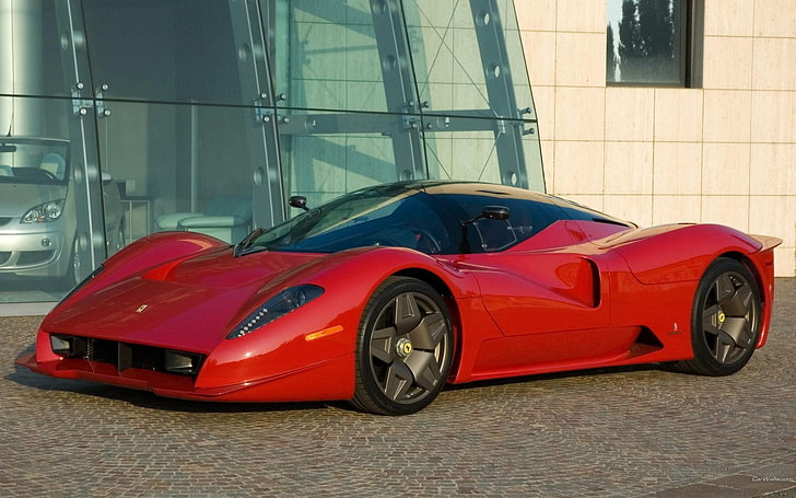 coche, Ferrari, Ferrari P4 5, Pininfarina, Red Cars, Fondo de pantalla HD