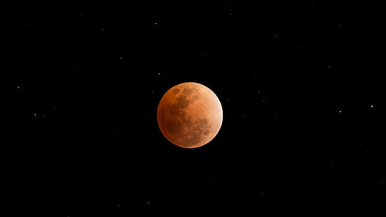 luna piena, eclissi lunare, spazio, 4K, Sfondo HD HD wallpaper