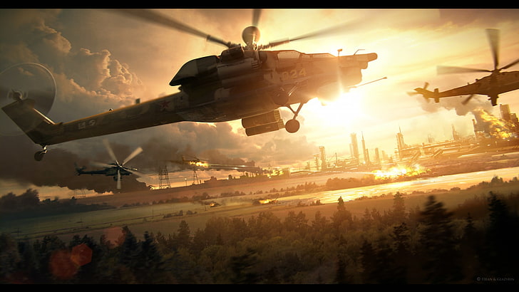 action, game, helicopter, homefront, military, war, HD wallpaper