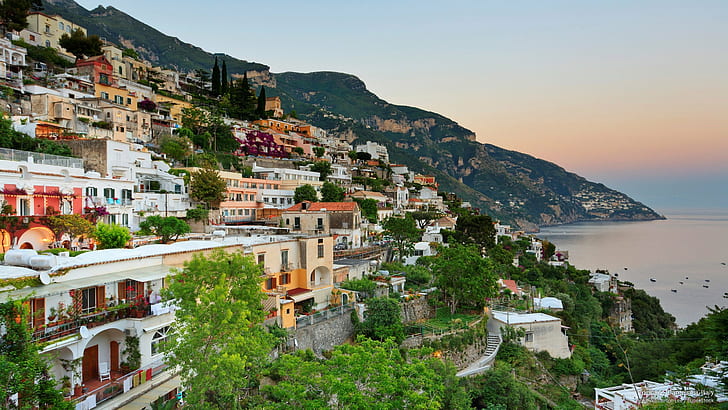 Positano, Campania, อิตาลี, ยุโรป, วอลล์เปเปอร์ HD