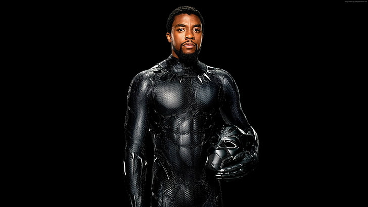 Chadwick Boseman, Pantera Negra, 4k, HD papel de parede