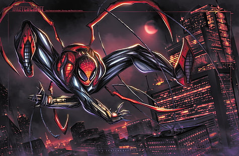 Fond d'écran Marvel Spider-Man, Spider-Man, Marvel Comics, Peter Parker, Otto Octavius, Spider-Man supérieur, Fond d'écran HD HD wallpaper