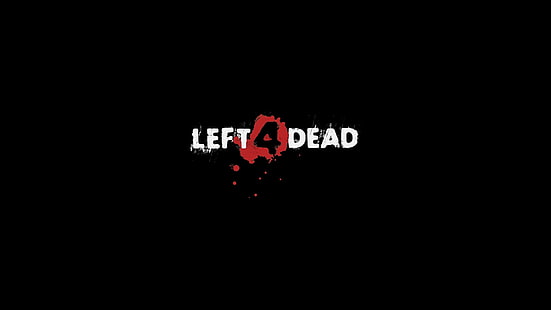 Fond d'écran Left 4 Dead, 4 morts, nom, police, fond, Fond d'écran HD HD wallpaper