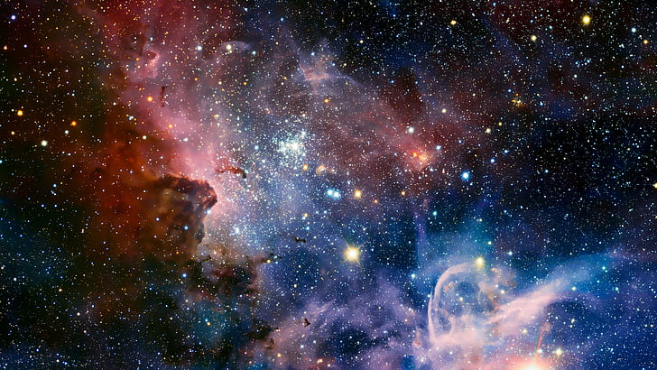 スペーススター星雲カリーナ星雲、 HDデスクトップの壁紙