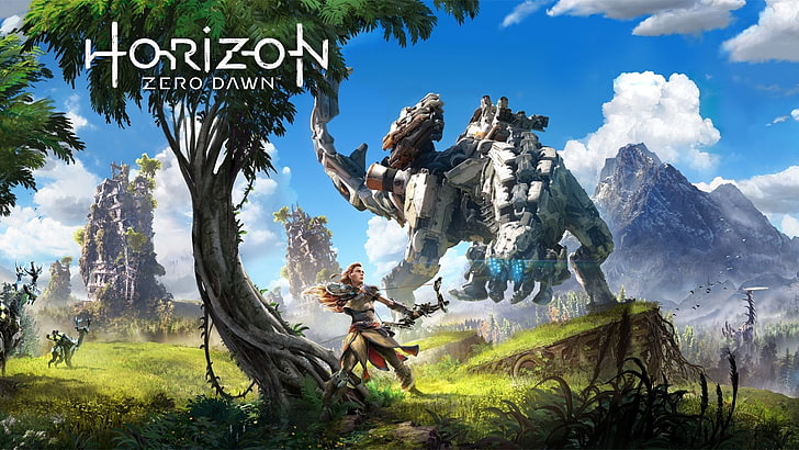 Horizon Zero Dawn цифровые обои, Видеоигры, Horizon Zero Dawn, Aloy (Горизонт Zero Dawn), HD обои