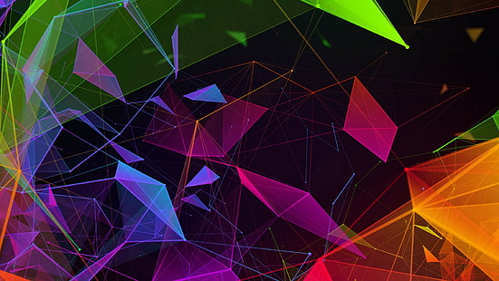 Razer Phone 2, abstract, colorful, HD, HD wallpaper HD wallpaper