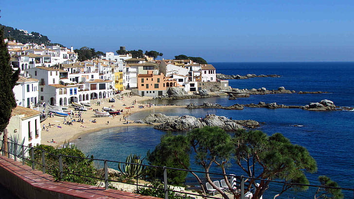 Spain Calella Costa Brava Widescreen Free Download, HD wallpaper