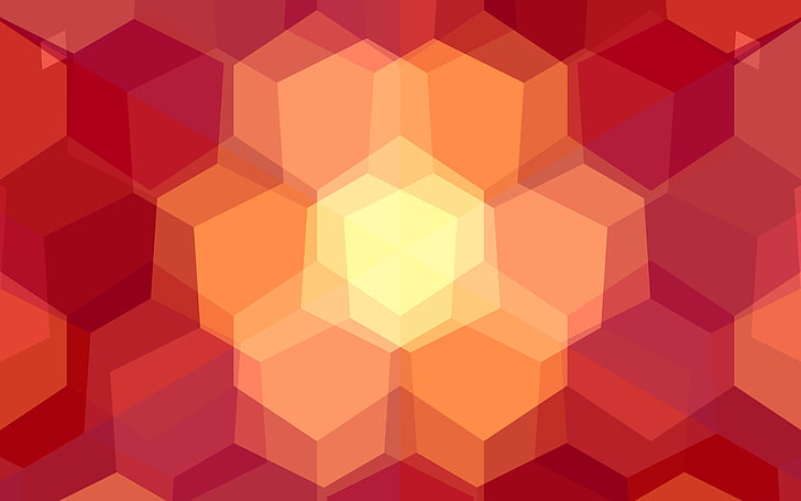 hexagon, abstrakt, HD tapet
