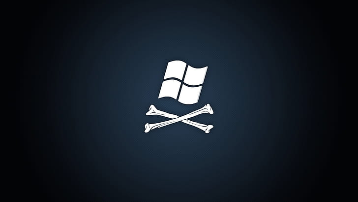 Windows Pirate, okna, pirat, marka i logo, Tapety HD
