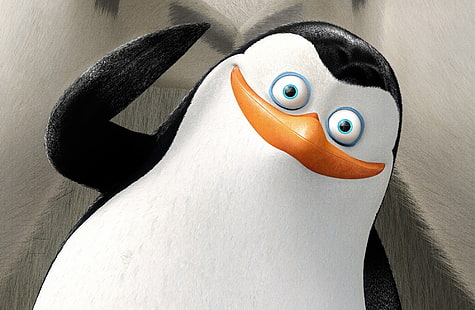 Частные пингвины Мадагаскара, черно-белые иллюстрации пингвинов, Мультфильмы, Мадагаскар, Пингвины, Частные, HD обои HD wallpaper