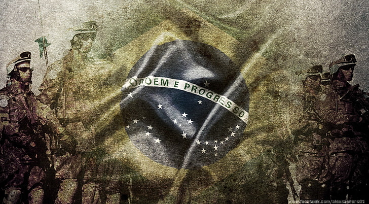 Soldats brésiliens, affiche de personnes, armée, Brésil, Brésil, soldat, troupes, militaire, puissance, force, Delta, Haïti, Fond d'écran HD