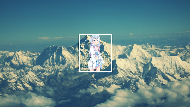 Eromanga-Sensei, Loli, Anime, Pilz, Shikiyo, Anime Mädchen, Berge, Natur, HD-Hintergrundbild