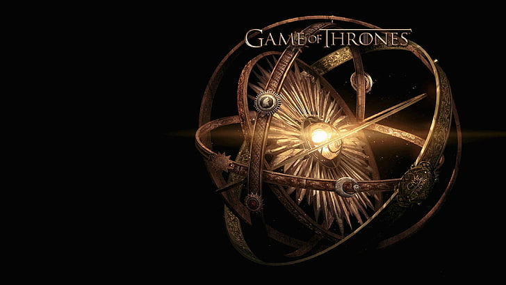 Game of Thrones sphere wallpaper, TV, black background, Game of Thrones, HD wallpaper
