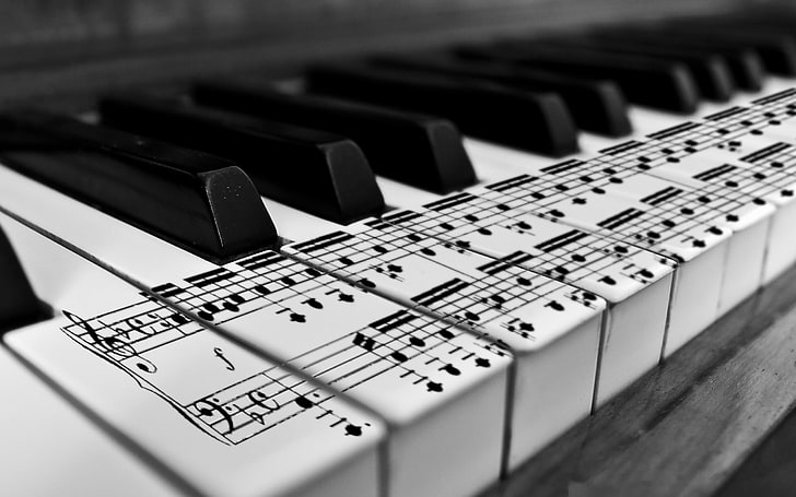black and white electronic device, piano, classical, HD wallpaper