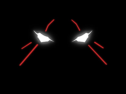 Neon Genesis Evangelion, EVA Unit 01, минимализъм, светещи очи, аниме, HD тапет HD wallpaper