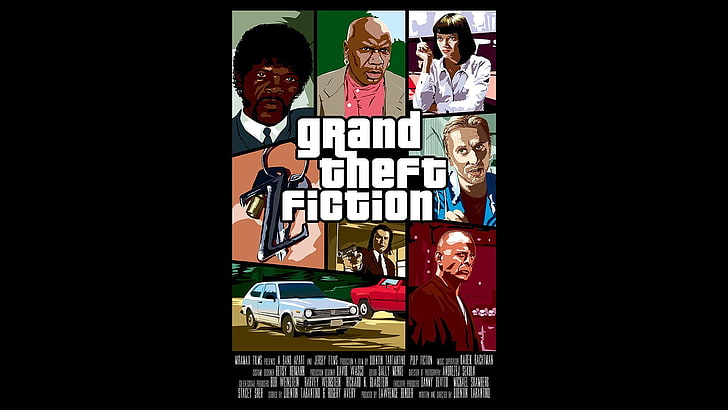 Pulp Fiction, Fan Art, Quentin Tarantino, Filme, HD-Hintergrundbild