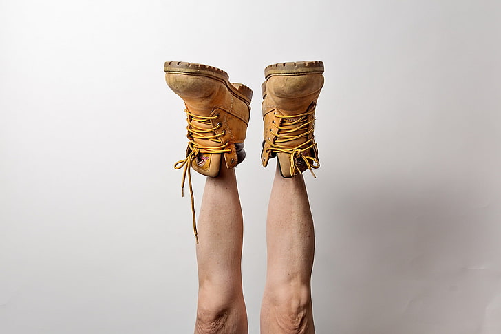 boots, legs, legs up, HD wallpaper
