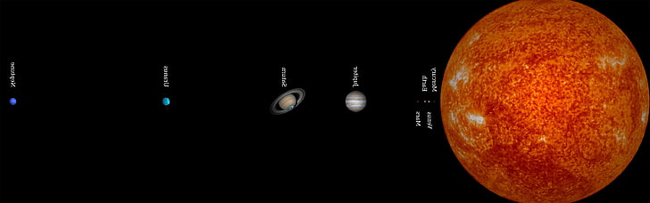 Dünya, Jüpiter, Mars, Merkür, Çoklu Ekran, Neptün, Gezegen, Satürn, Basit Arka Plan, Güneş Sistemi, Uzay, Güneş, Uranüs, Venüs, HD masaüstü duvar kağıdı