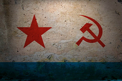 Bandiera, Marina Militare, Unione Sovietica, URSS, Sfondo HD HD wallpaper